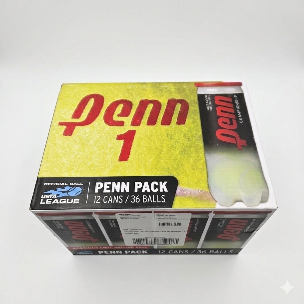 Penn Championship Tennis Balls 12 Cans 36 Balls Case USTA League Official Match